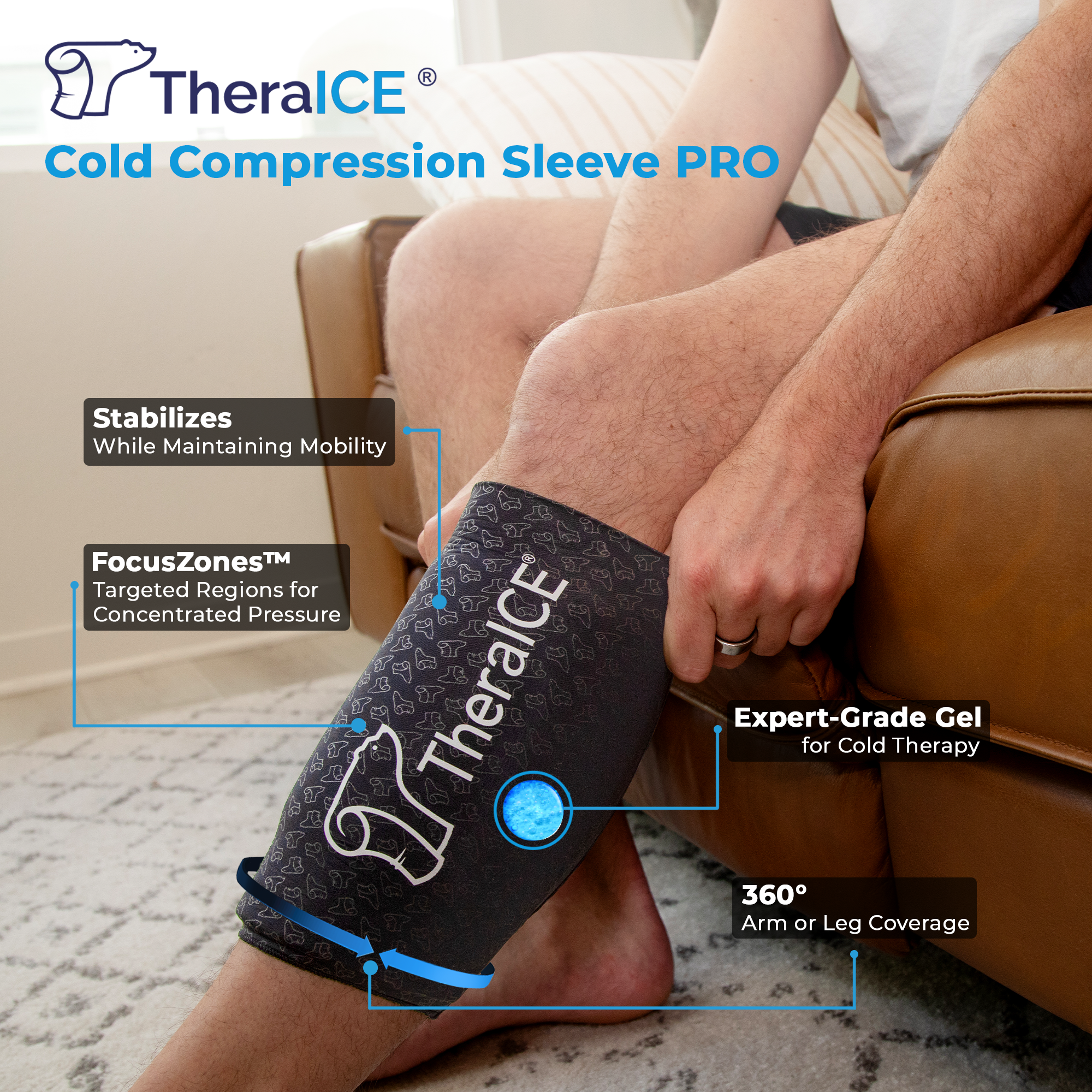 TheraICE Cold Compression Sleeve PRO